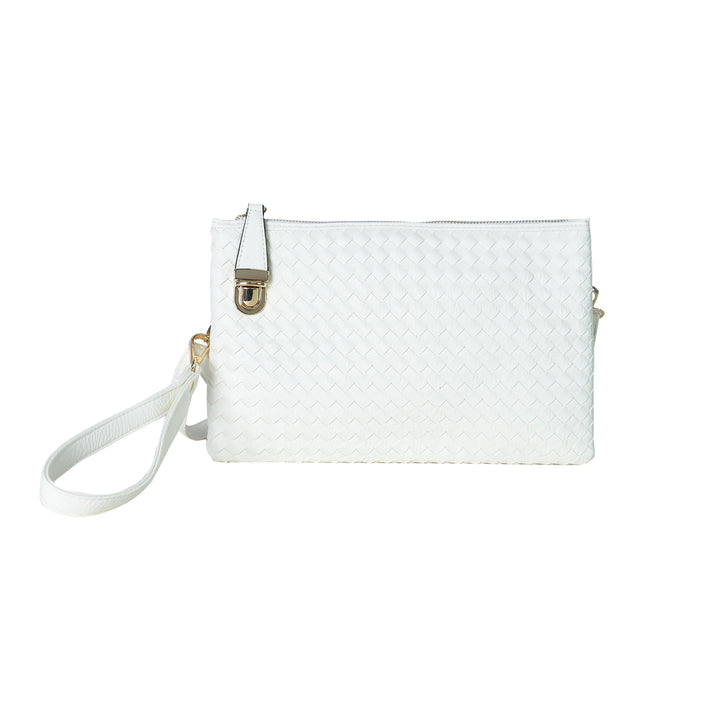 Classic Woven Leather Crossbody Bag