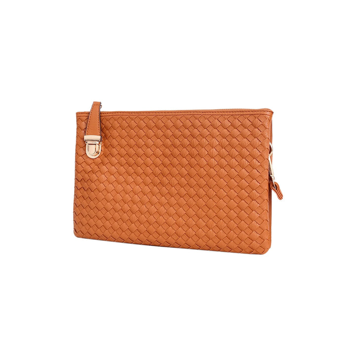 Classic Woven Leather Crossbody Bag