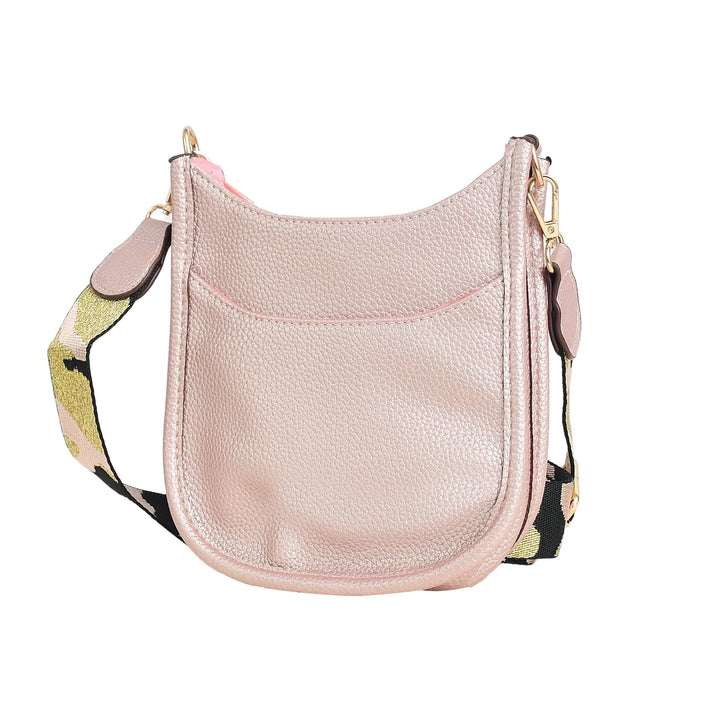 Faux Leather Small Messenger Bag