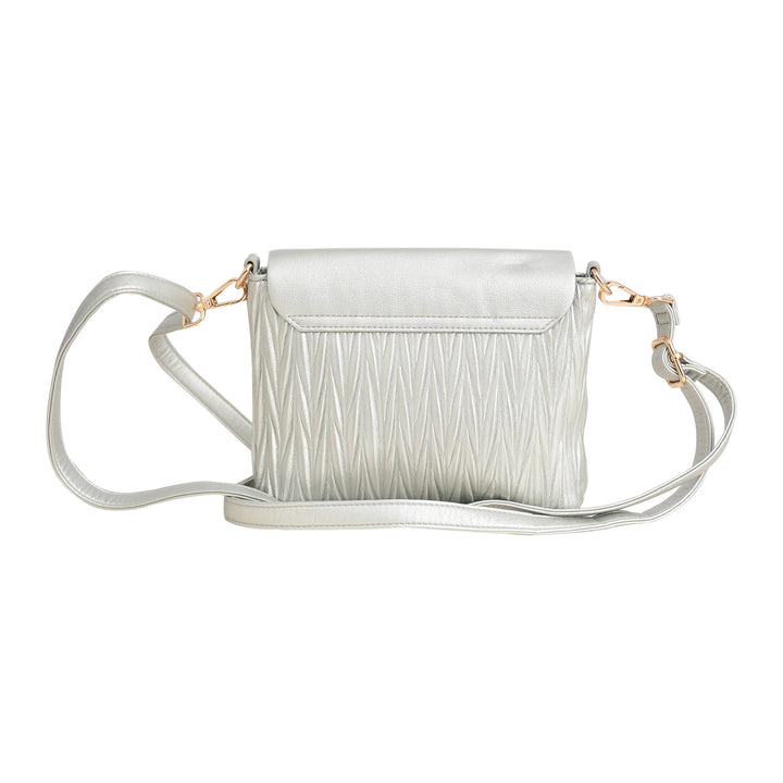Faux Leather Crinkle Shoulder Bag