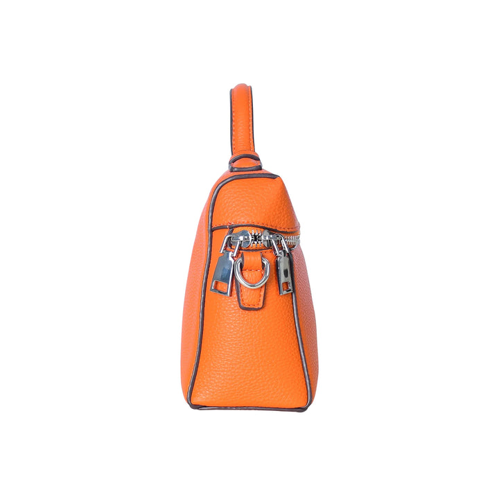 Faux Leather Middle Bag