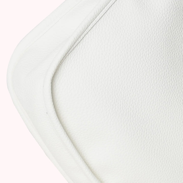 Faux Leather Large Messenger Bag