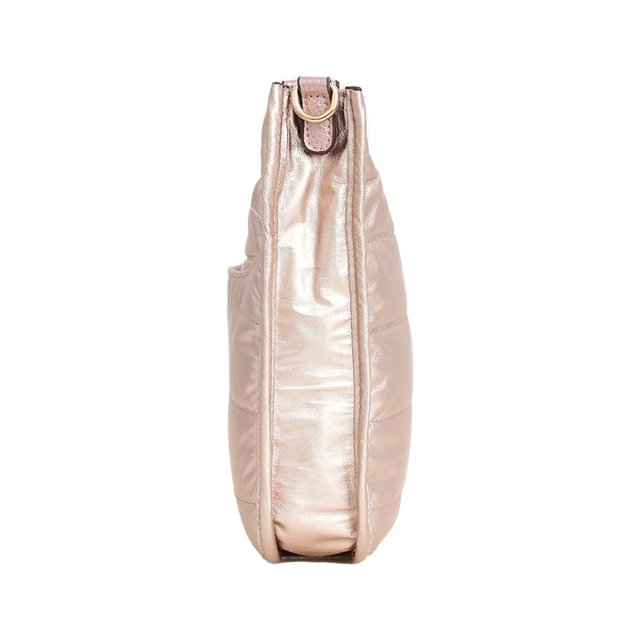 Faux Leather Large Messenger Bag