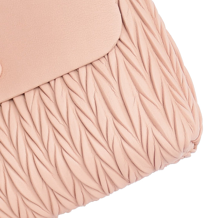 Faux Leather Crinkle Shoulder Bag