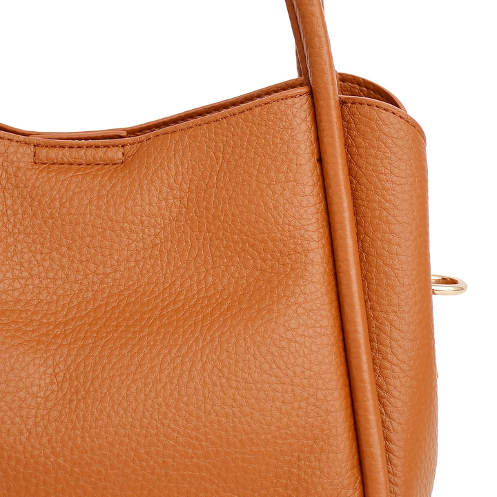 Faux leather Shoulder Bag Plain