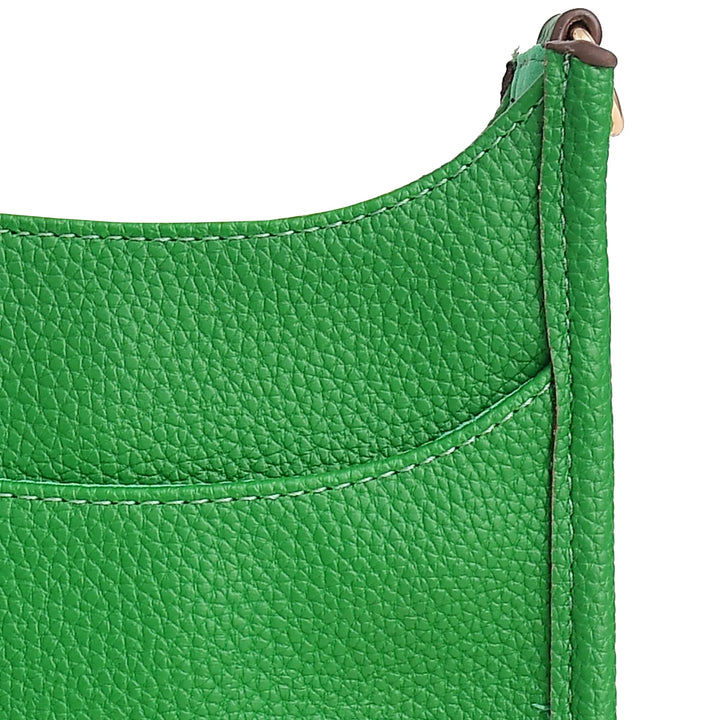 Faux Leather Small Messenger Bag
