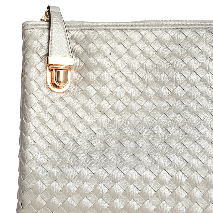 Classic Woven Leather Crossbody Bag