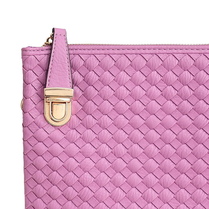 Classic Woven Leather Crossbody Bag