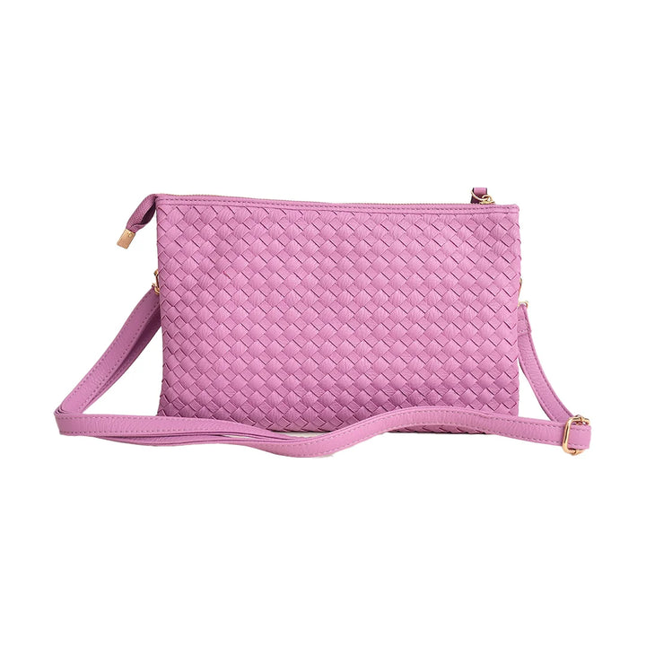 Classic Woven Leather Crossbody Bag
