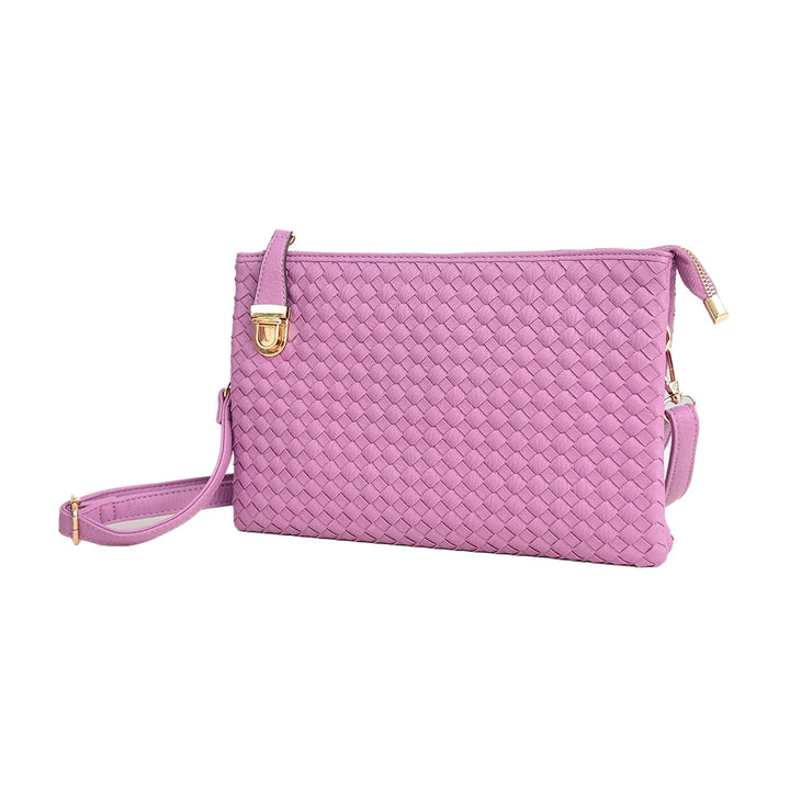 Classic Woven Leather Crossbody Bag
