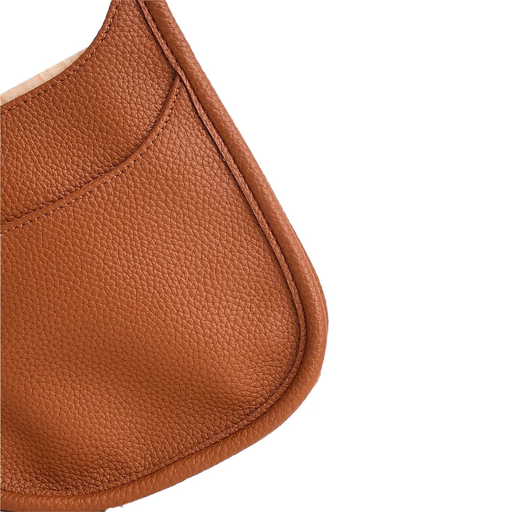 Faux Leather Small Messenger Bag