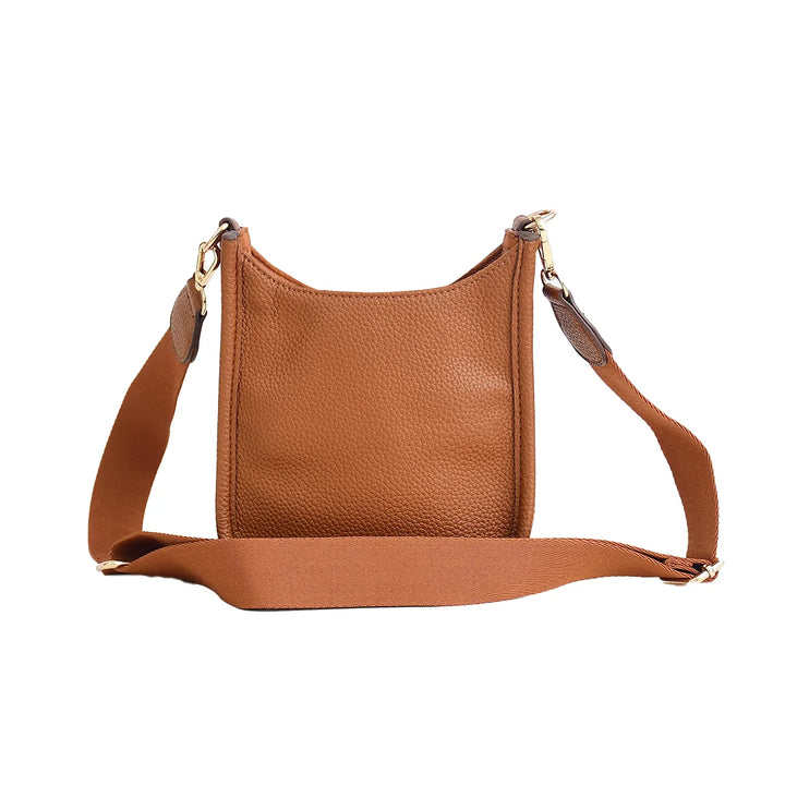 Faux Leather Small Messenger Bag