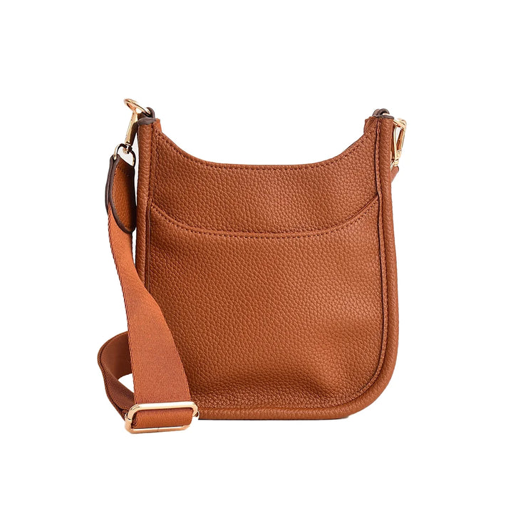 Faux Leather Small Messenger Bag