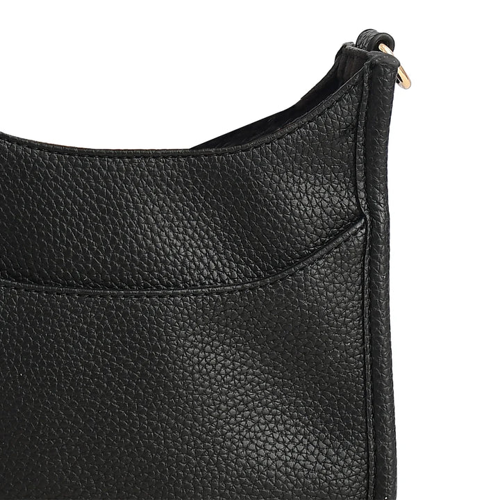 Faux Leather Small Messenger Bag