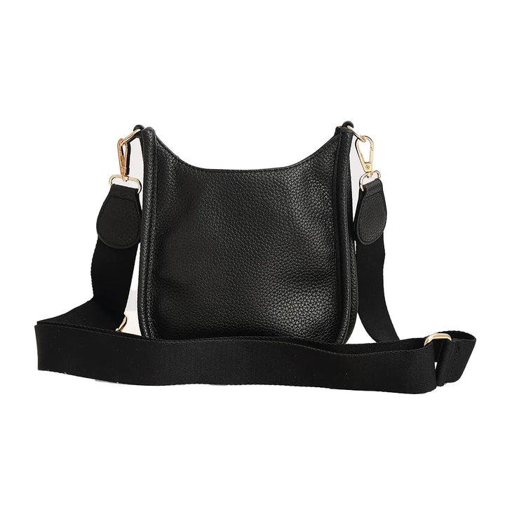 Faux Leather Small Messenger Bag