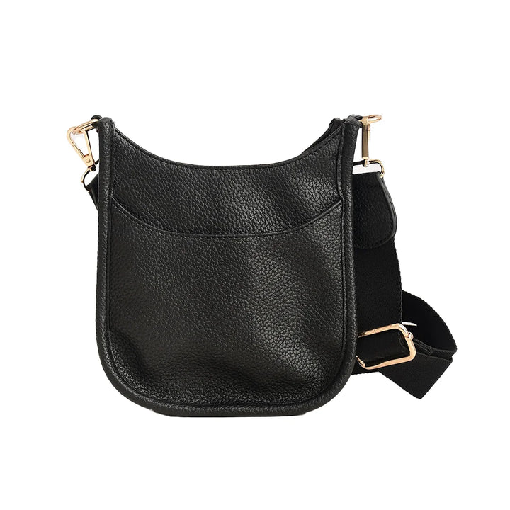 Faux Leather Small Messenger Bag